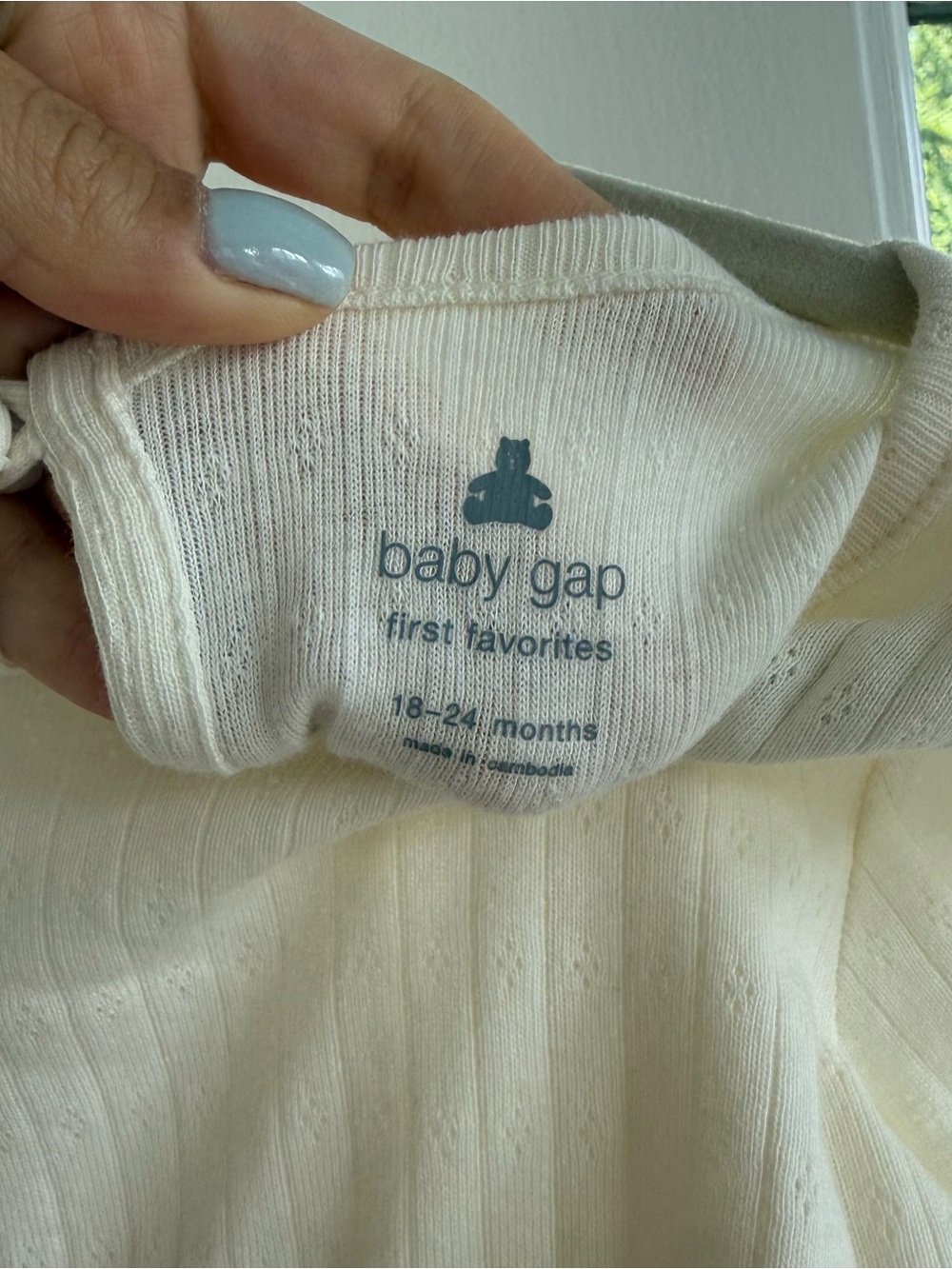 GAP Cream Tulle Peplum Baby Dress Bodysuit - Picture 4 of 5